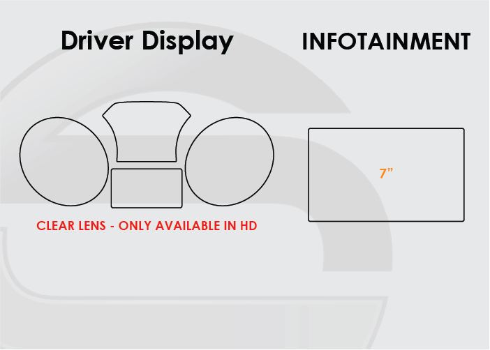 2015-2021 Kia Sedona Screen ProTech Kit Driver Display 7in Infotainment. Protects against everyday scratches and reduces fingerprint buildup on screens.