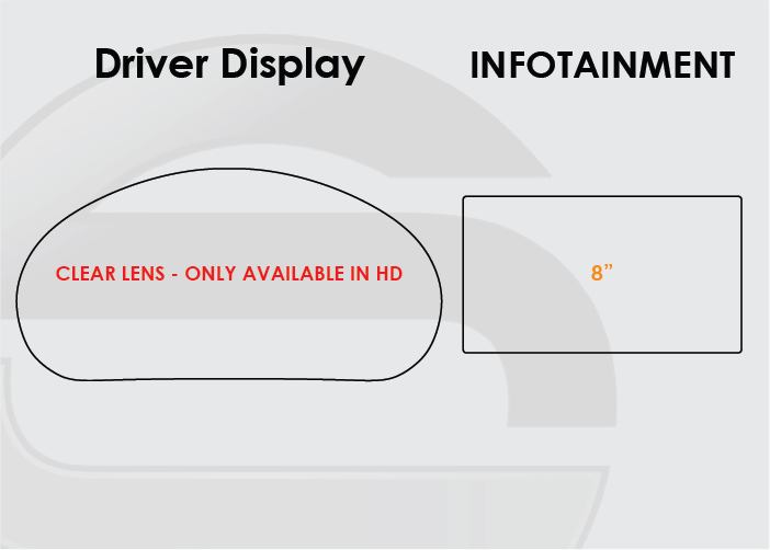 2016-2020  Kia Sorento Screen ProTech Kit Driver Display 8in Infotainment