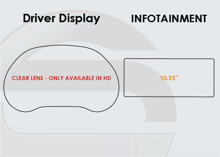 2020-2022 Kia Telluride Screen ProTech Kit Driver Display 10.25in Infotainment