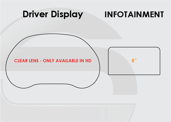 2020-2022 Kia Telluride Screen ProTech Kit Driver Display 8in Infotainment