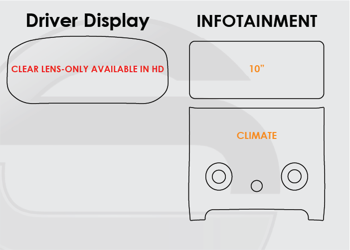 2018-2023 Land Rover Range Rover Velar Screen ProTech Kit Driver Display 10in Infotainment Climate