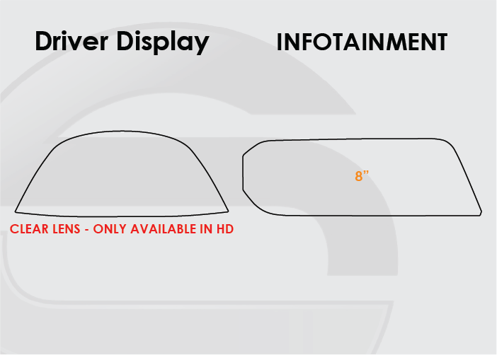 2022-2025 Lexus ES Screen ProTech Kit Driver Display 8in Infotainment. Protects against everyday scratches and reduces fingerprint buildup on screens.