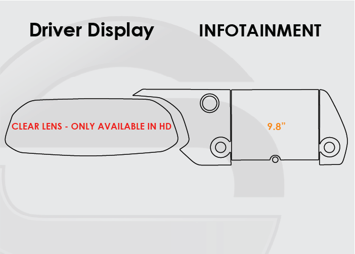 2022-2025 Lexus NX Screen ProTech Kit Driver Display 9.8in Infotainment. Helps keep screens scratch-resistant with fewer fingerprints and smudges.