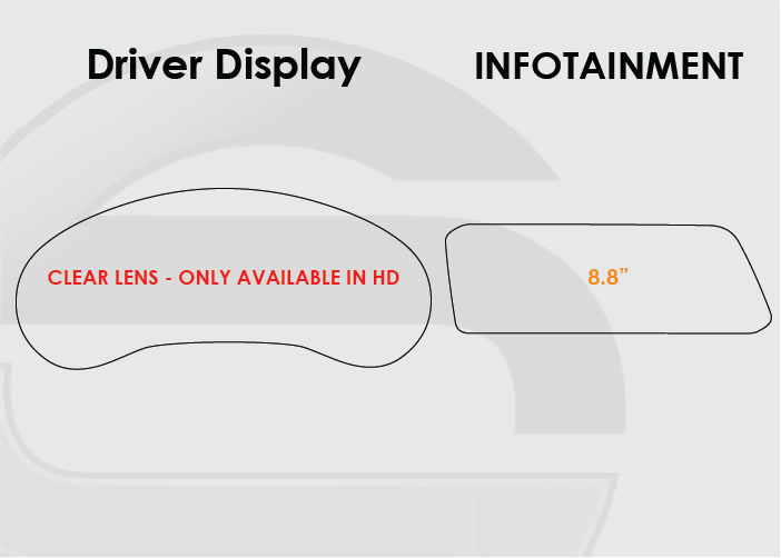 2019-2026 Mazda 3 Screen ProTech Kit Driver Display 8.8in Infotainment. Helps keep screens scratch-resistant with fewer fingerprints and smudges.