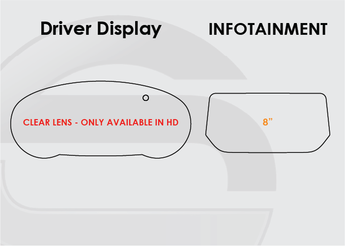 2016-2020 Mazda 6 Screen ProTech Kit 8" Infotainment. Custom screen protection helps keep driver display and touchscreen surfaces clearer with fewer smudges.