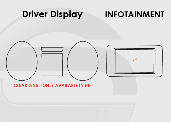 2015-2019 Mercedes Benz CLA Screen ProTech Kit Driver Display 7in Infotainment. Protects against everyday scratches and reduces fingerprint buildup on screens.
