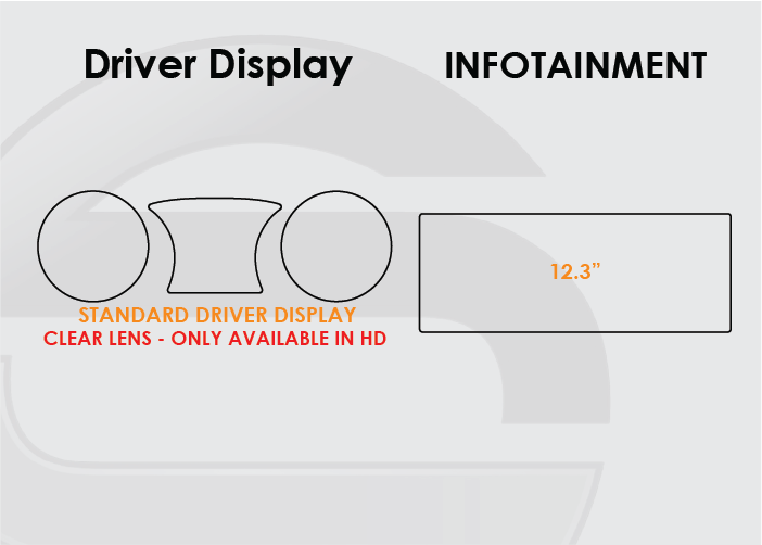 2019-2023 Mercedes Benz Screen ProTech Kit Driver Display 12.3" Infotainment. Shields your screens from scratches and helps reduce greasy fingerprints.