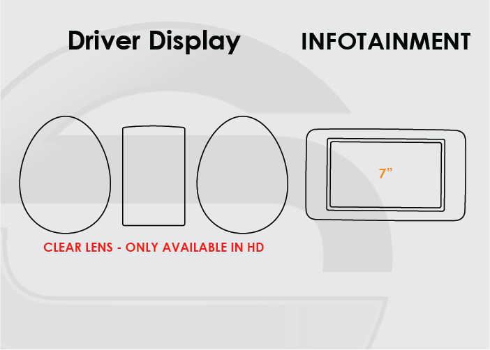 2015-2018 Mercedes C Class Screen ProTech Kit Driver Display  7" Infotainment. Designed to resist scratching and lessen fingerprint marks on your screens.