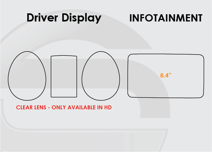 2015-2018 Mercedes C Class Screen ProTech Kit Driver Display  8.4" Infotainment. Helps keep screens scratch-resistant with fewer fingerprints and smudges.