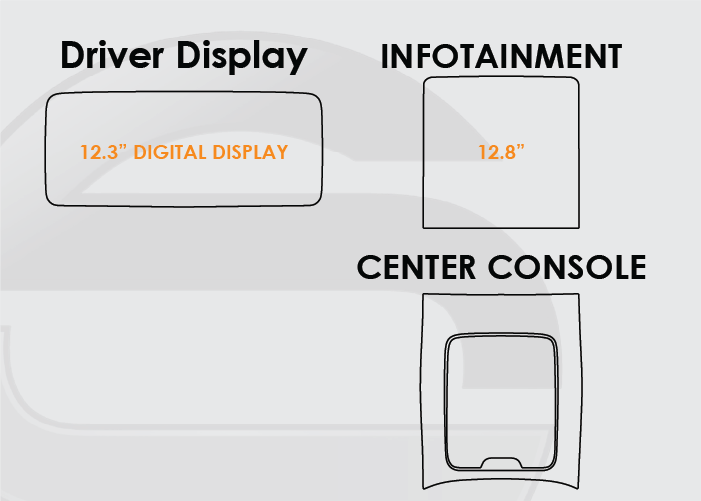 2022-2026 Mercedes Benz EQE Screen ProTech Kit Driver Display 12.8in Infotainment Center Console. Shields your screens from scratches and helps reduce greasy fingerprints.