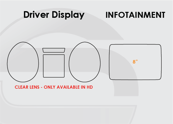2017-2020 Mercedes Benz GLA Screen ProTech Kit Driver Display 8in Infotainment. Resists scratches and scuffs while reducing fingerprints and smudges on your screens.