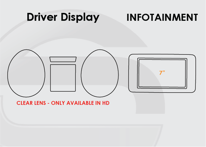 2016-2018 Mercedes Benz GLE Screen ProTech Kit Driver Display 7in Infotainment. Enhances screen clarity by resisting scratches and reducing fingerprint smears.