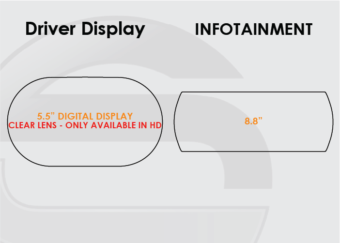 2021-2024 Mini Clubman Screen ProTech Kit Digital Driver Display 8.8in Infotainment. Helps prevent scratches and minimizes fingerprints to keep your screens looking new.