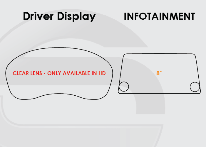 2019-2022 Nissan Altima Screen ProTech Kit Driver Display 8in Infotainment. Helps prevent scratches and minimizes fingerprints to keep your screens looking new.
