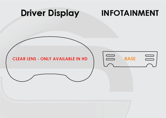 2016-2018 Nissan Altima Screen ProTech Kit Driver Display Base Infotainment. Enhances screen clarity by resisting scratches and reducing fingerprint smears.