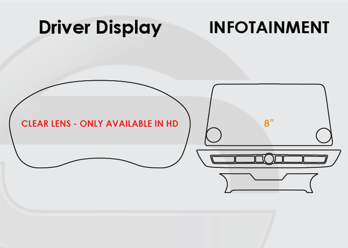 2023-2025 Nissan Altima Screen ProTech Kit Driver Display 8in Infotainment. Shields your screens from scratches and helps reduce greasy fingerprints.