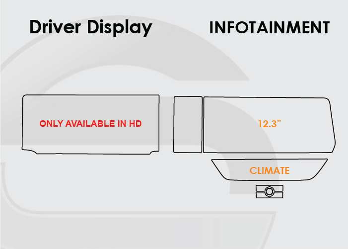 2025 Nissan Kicks Screen ProTech Kit Driver Display 12.3in Infotainment Climate