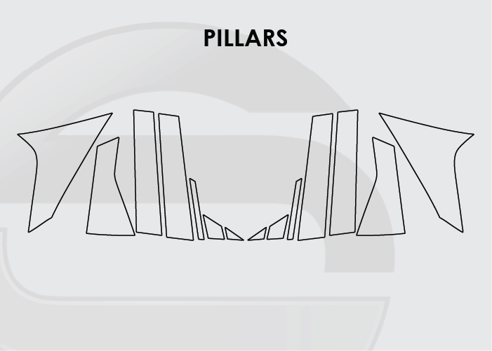 2025-2026 Nissan Murano Screen ProTech Kit Pillars. Guards your screens from scratches while cutting down on fingerprints and smudges.