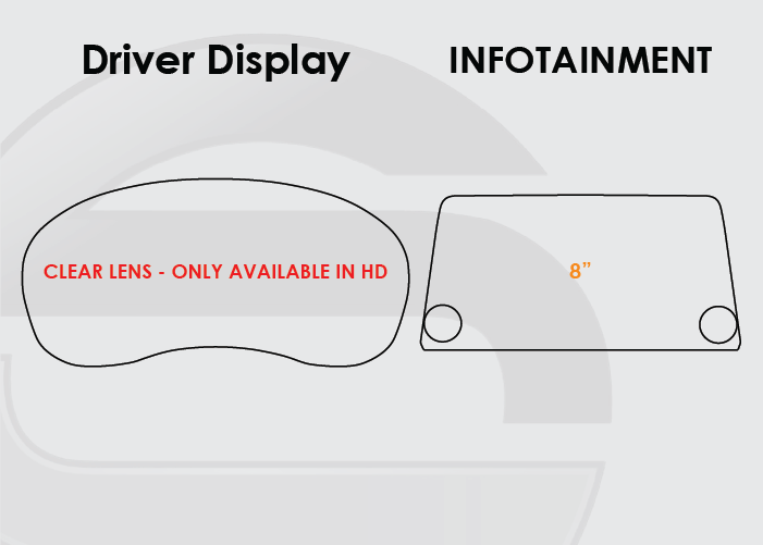 2020-2025 Nissan Sentra Screen ProTech Kit Driver DIsplay 8in Infotainment. Designed to resist scratching and lessen fingerprint marks on your screens.