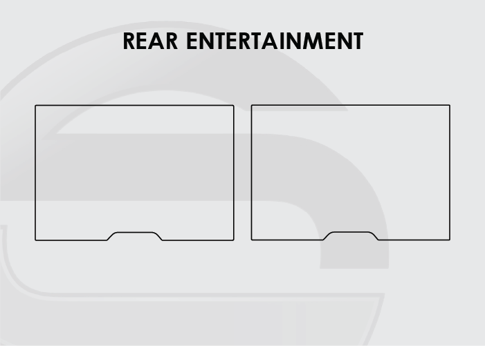 2020-2025 Porsche Taycan Screen ProTech Kit Rear Entertainment