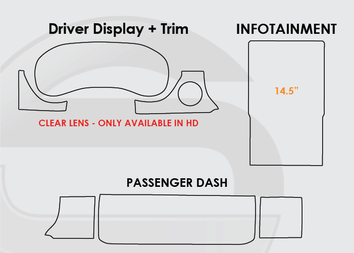 2025–2014 Ram Screen ProTech Film Infotainment 14"