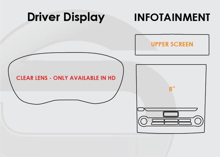 2019-2022 Subaru Ascent Screen ProTech Kit Driver Display 8in Infotainment
