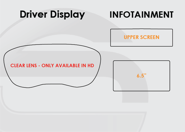 2018-2023 Subaru Crosstrek Screen ProTech Kit Driver Display 6.5in Infotainment Upper Screen