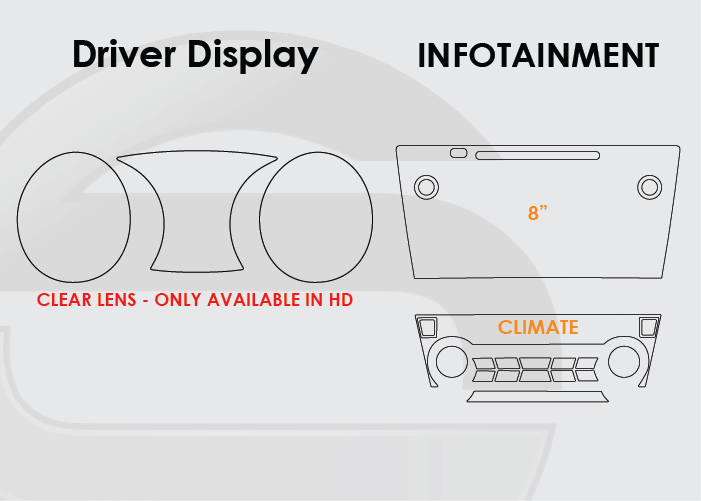2018-2019 Subaru Legacy Driver Display 8in Infotainment Climate