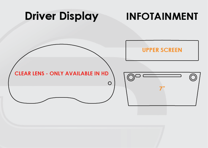 2019-2021 Subaru WRX Screen ProTech Kit Driver Display 7in Infotainment 