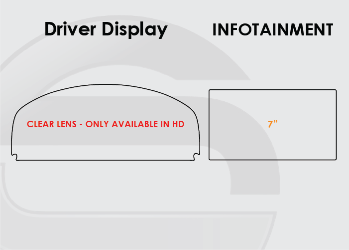 2015-2017 Toyota Camry Screen ProTech Kit Driver Display 7in Infotainment
