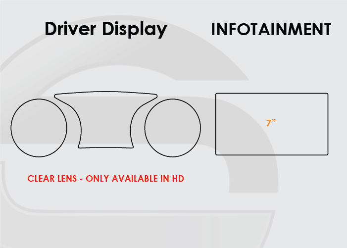 2018-2020 Toyota Camry Screen ProTech Kit Driver Display 7in Infotainment