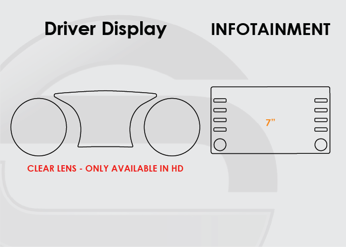 2021-2024 Toyota Camry Screen ProTech Kit Driver Display 7in Infotainment. Helps keep screens scratch-resistant with fewer fingerprints and smudges.