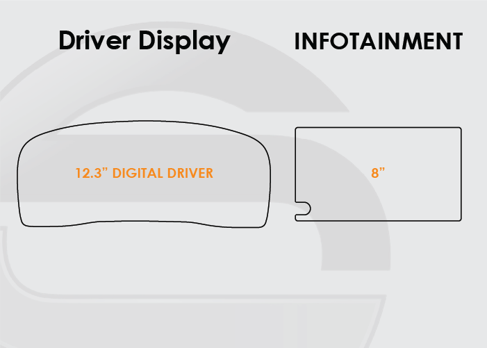 2025 Toyota Camry Screen ProTech Kit 12.3in Digital Driver Display 8in Infotainment