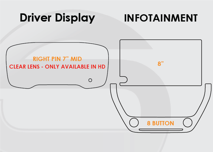 2023-2026 Toyota Corolla Cross Screen ProTech Kit. Right Pin Driver Display 8in Infotainment 8 Button Lower Screen. Adds a durable barrier to resist scratches and reduce fingerprints on your screens.