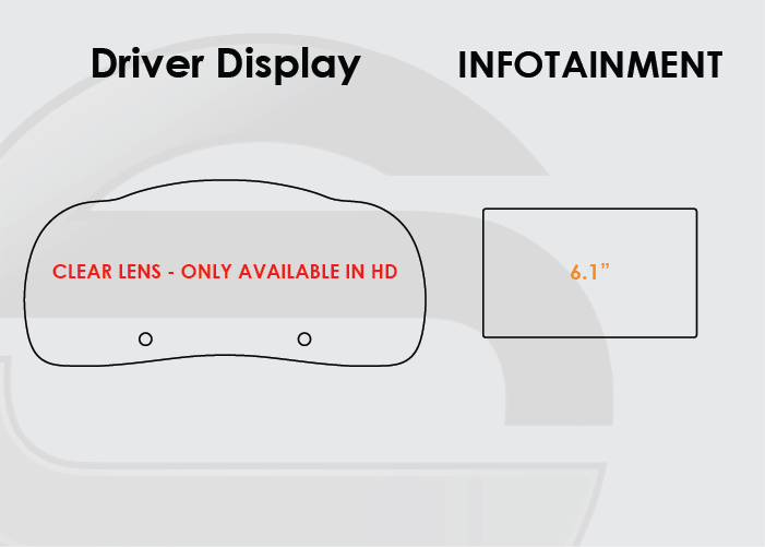 2014-2019 Toyota Highlander Screen ProTech Kit Driver Display 6.1in Infotainment. Guards your screens from scratches while cutting down on fingerprints and smudges.