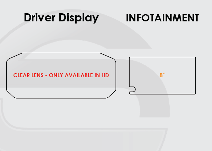 2024-2026 Toyota Land Cruiser Screen ProTech Kit Driver Display 8in Infotainment. Adds a durable barrier to resist scratches and reduce fingerprints on your screens.