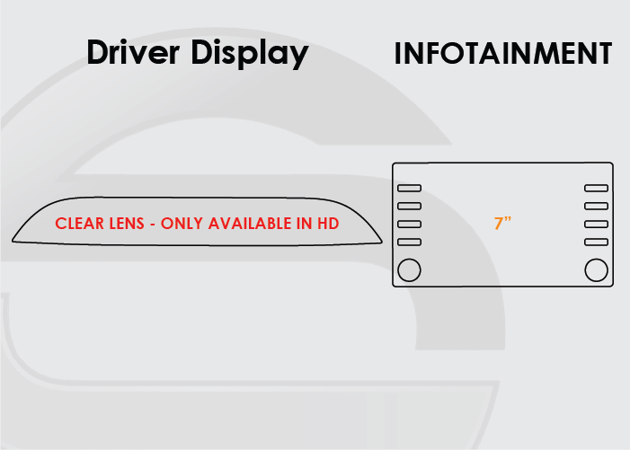 2020-2022 Toyota Prius Screen ProTech Kit Driver Display 7in Infotainment. Protects against everyday scratches and reduces fingerprint buildup on screens.