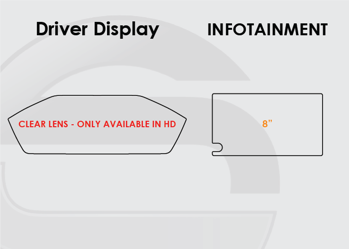 2023-2026 Toyota Prius Screen ProTech Kit Driver Display 8in Infotainment. Enhances screen clarity by resisting scratches and reducing fingerprint smears.
