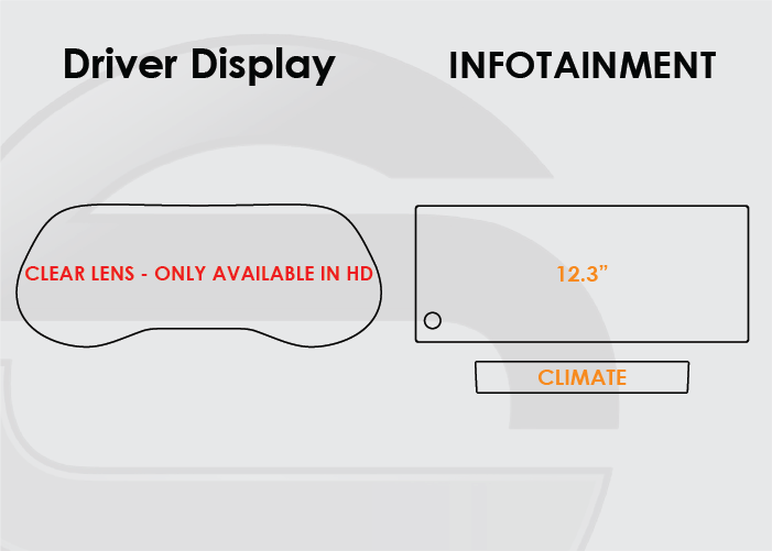 2025-2026 Toyota Sienna Screen ProTech Kit Driver Display 12.3in Infotainment. Guards your screens from scratches while cutting down on fingerprints and smudges.