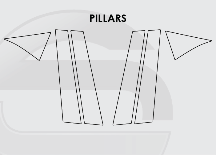 2018-2025 VW Golf Screen ProTech Kit Pillars. Helps keep screens scratch-resistant with fewer fingerprints and smudges.