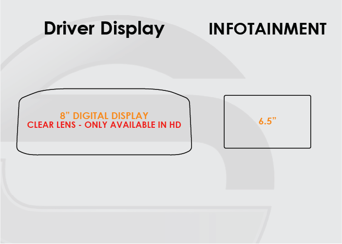 2022-2024 VW Taos Screen ProTech Kit 8in Digital Driver 6.5in Infotainment