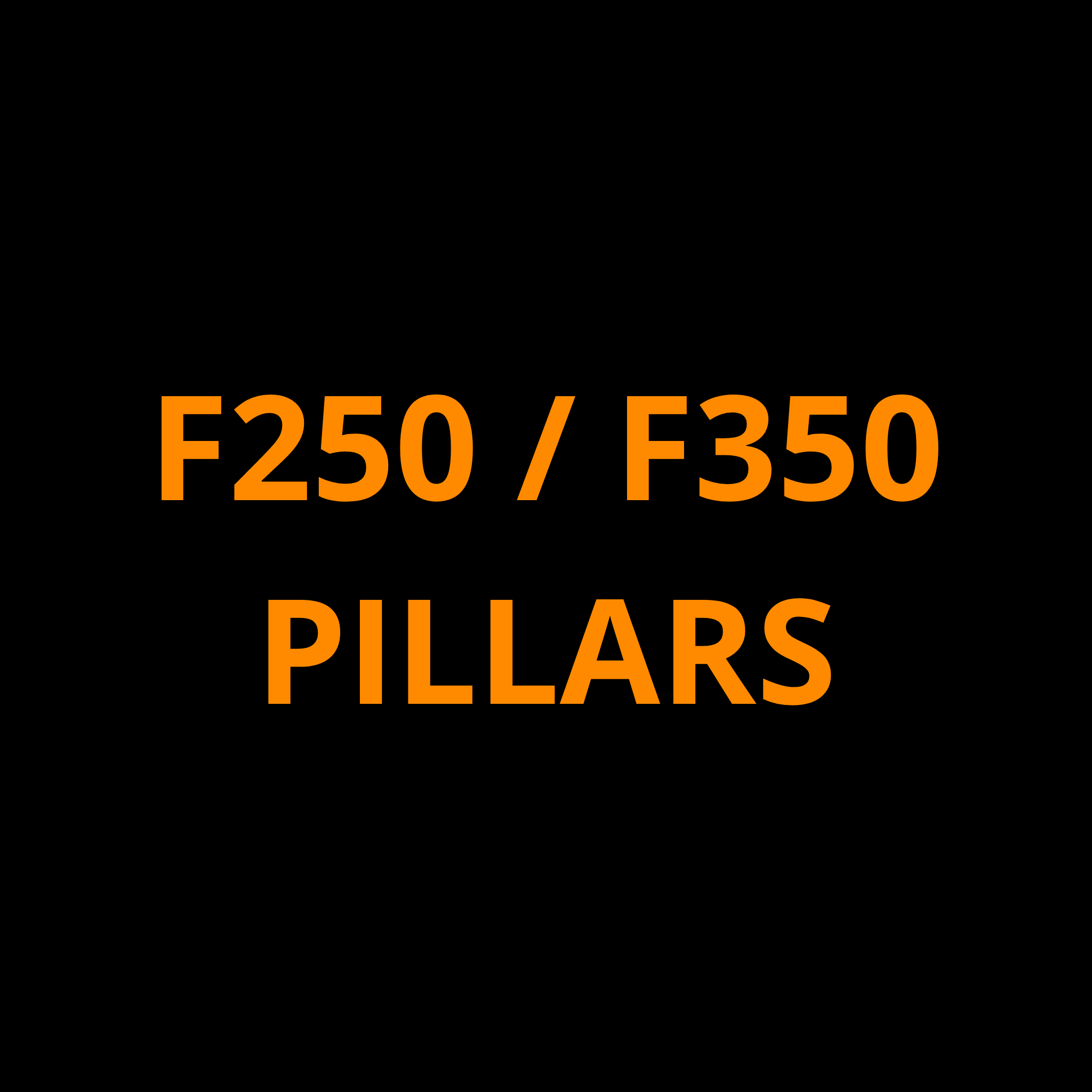 2048 Ford F250/350 Window Pillar Screen ProTech Film